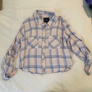 Rails cropped button down. Long sleeved. Size M.